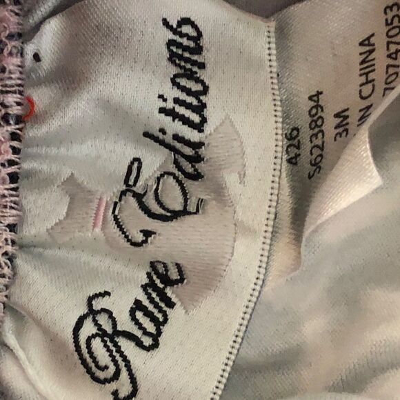 NWTRare Editions Romper Infant Girls 6 months Pink BlackLeopard Print wTassels‎ - Picture 3 of 5